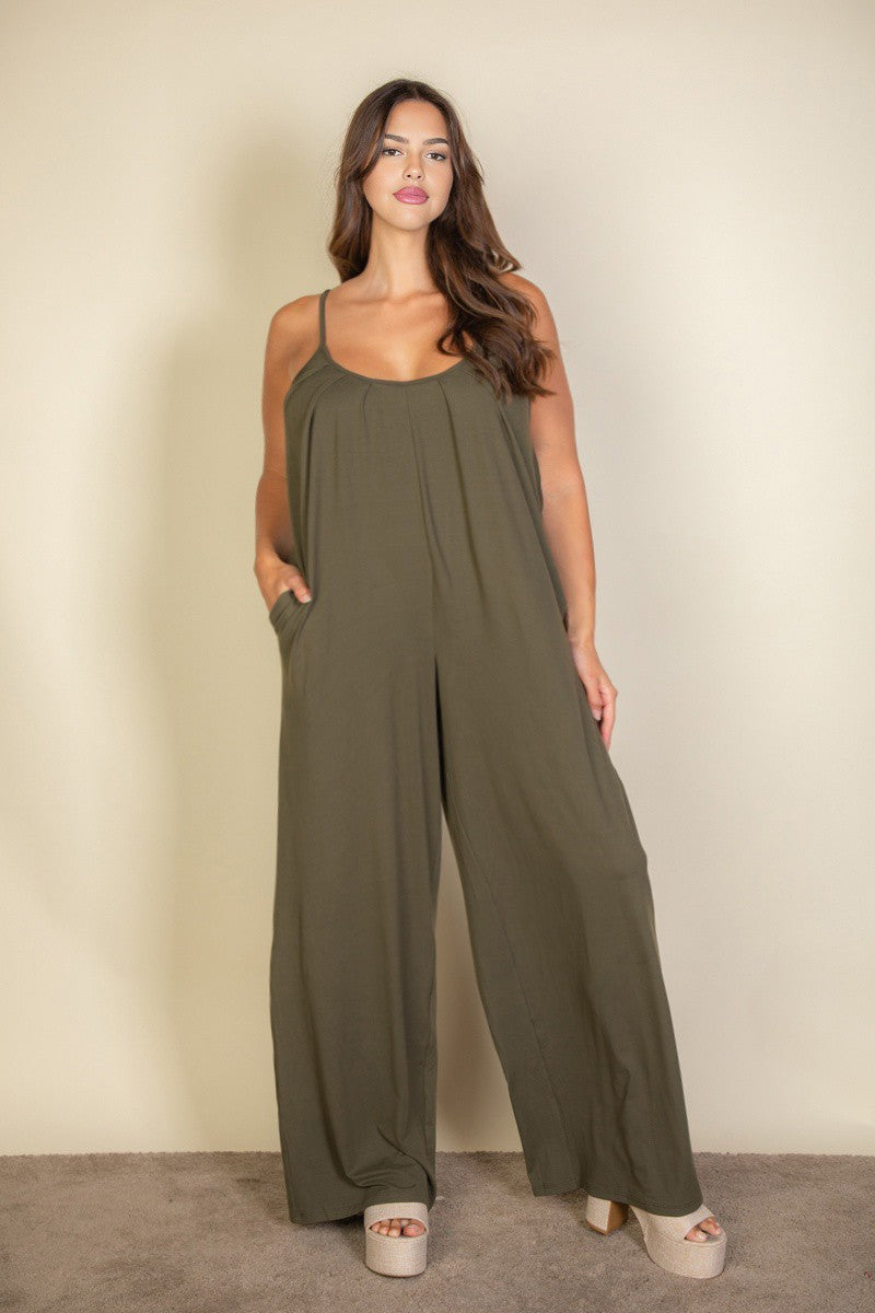 Jasmine Wide-leg Jumpsuit - Lime main image 1