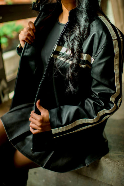 Fall Babe Faux Leather Jacket