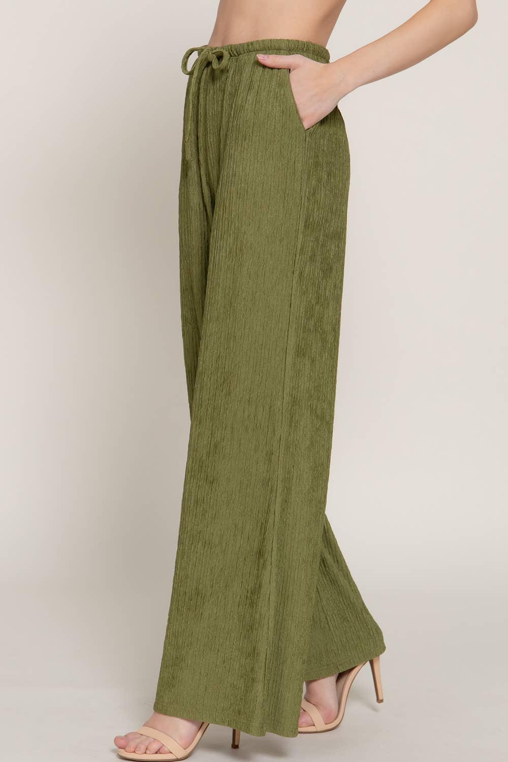 Crinkle Knit Pants