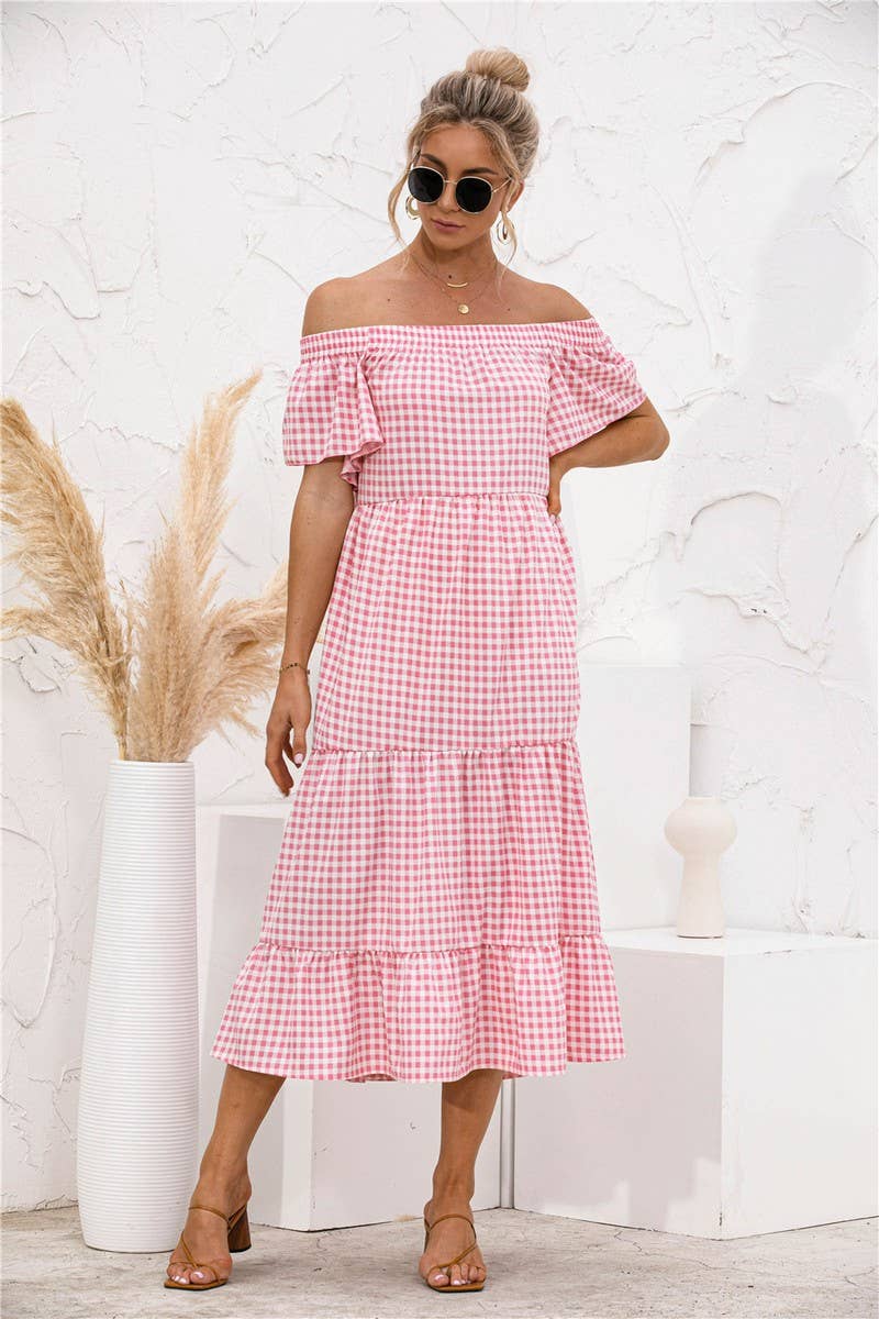 Meet Me Outside Plaid Dress