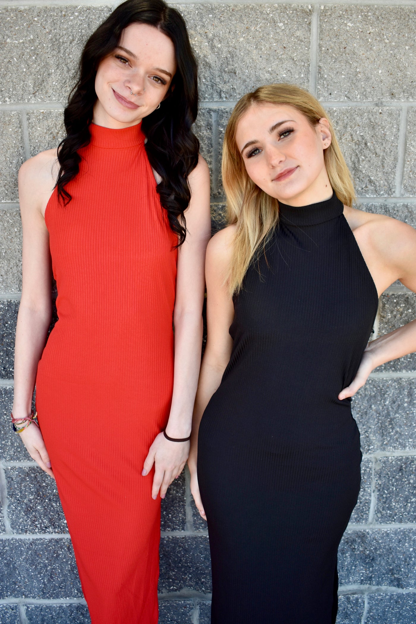 Open Back Halter Dress