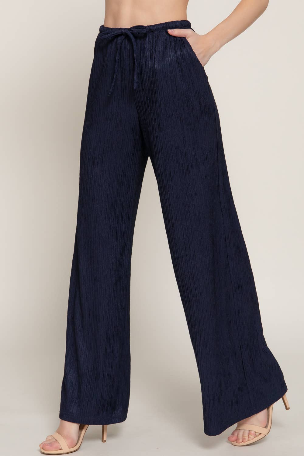 Crinkle Knit Pants