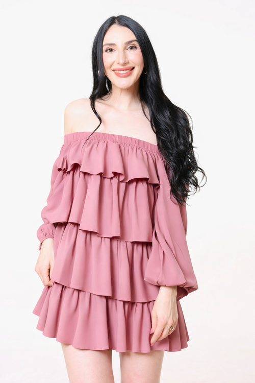 Boho Blossom Mini Dress