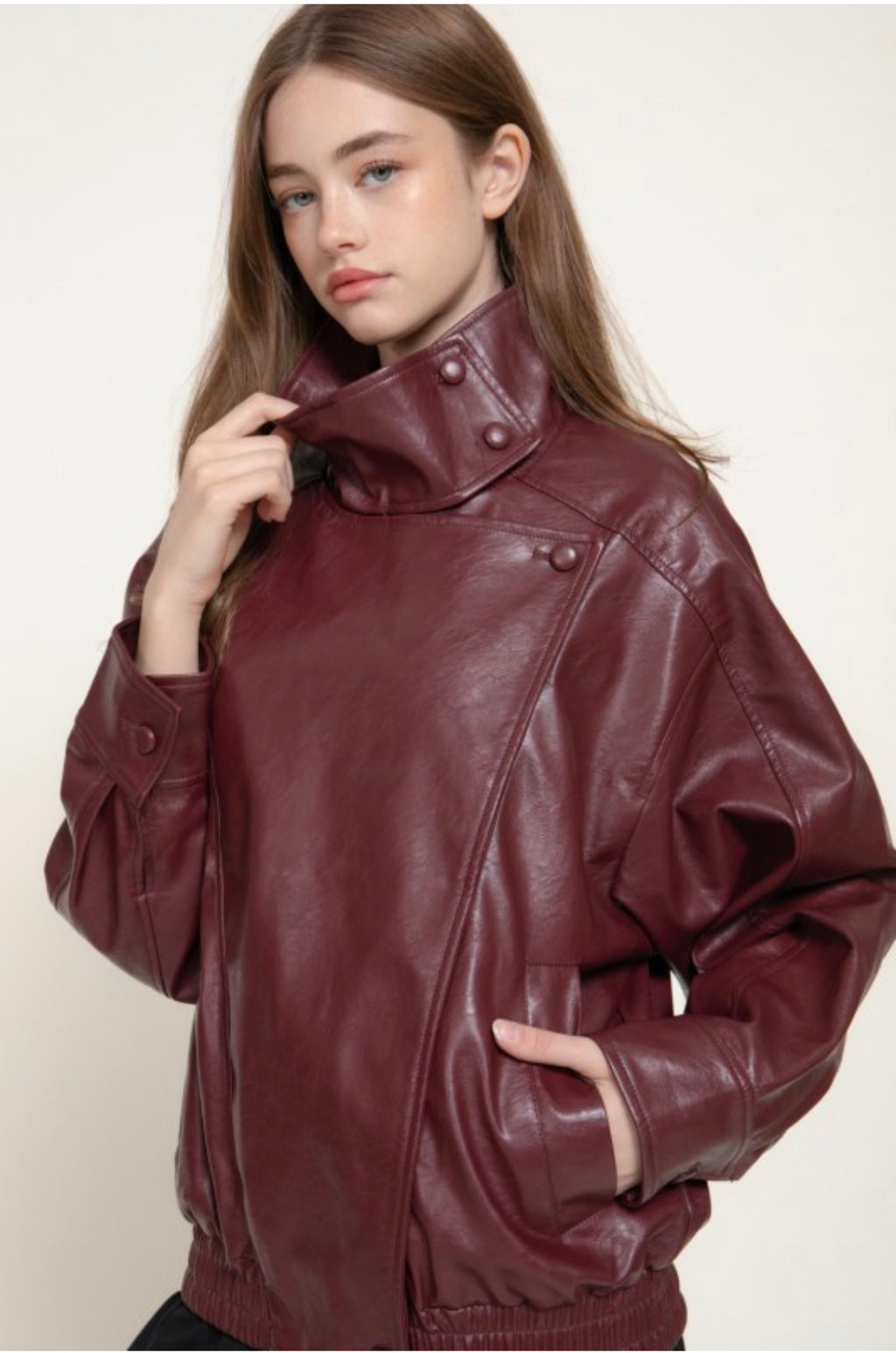 On the Edge Faux Leather Jacket