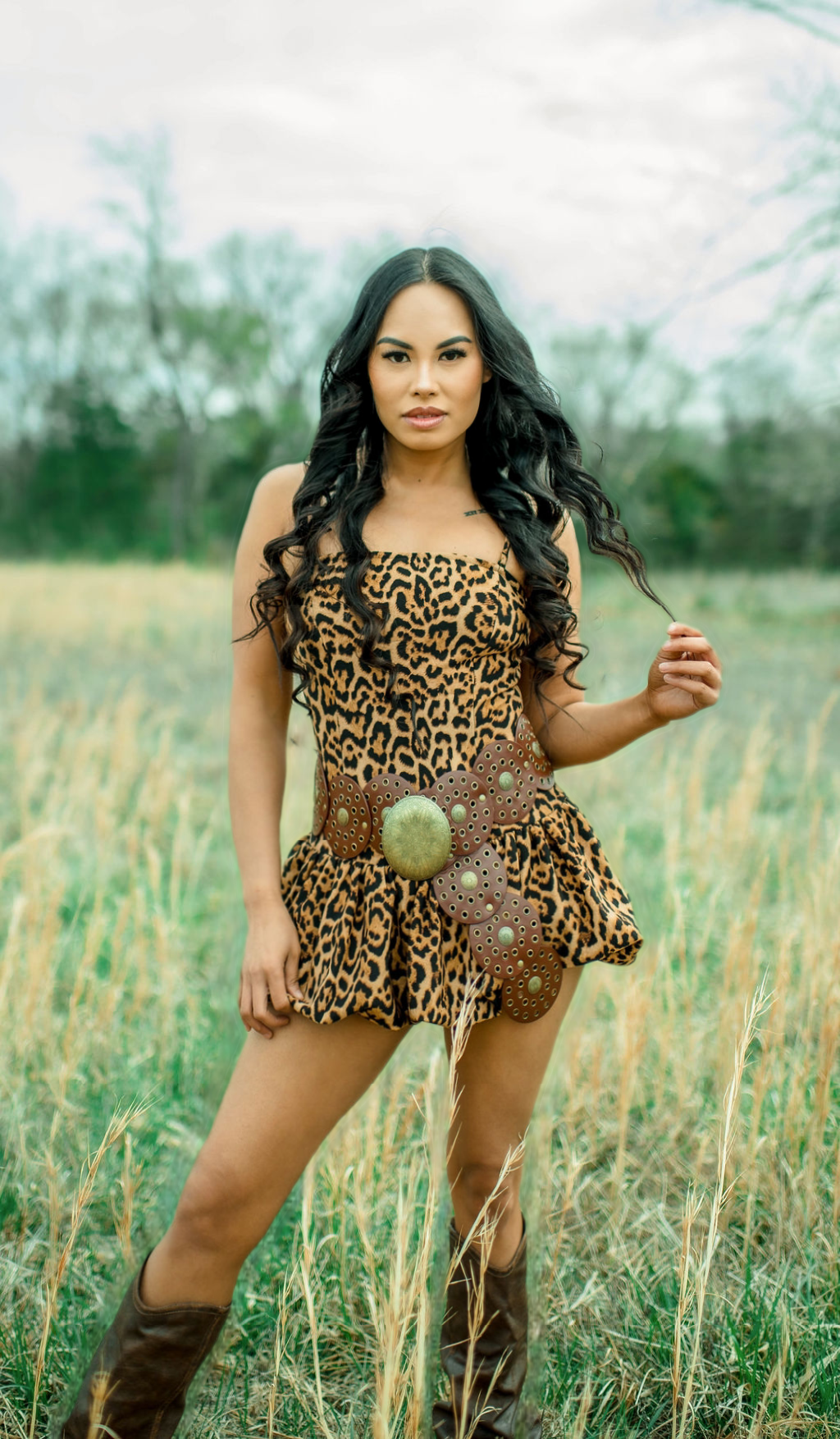 Rebel with a Cause Leopard Mini Dress