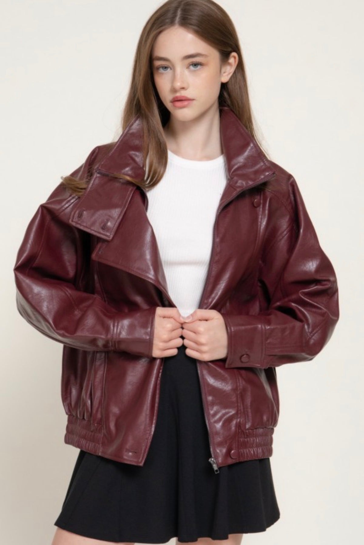 On the Edge Faux Leather Jacket