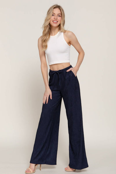 Crinkle Knit Pants
