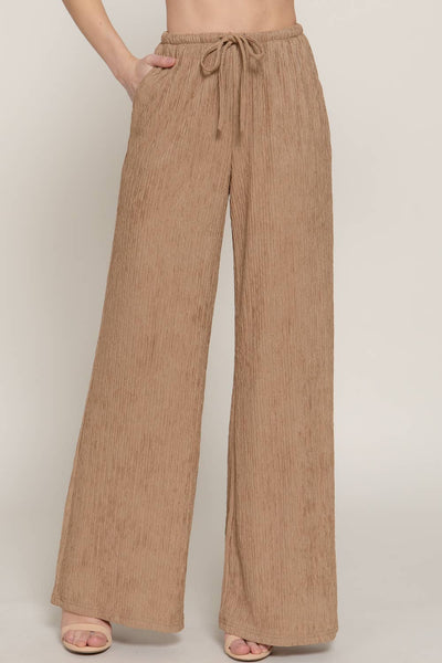 Crinkle Knit Pants
