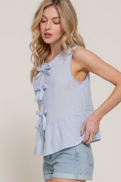 Sleeveless Pretty Bow Top