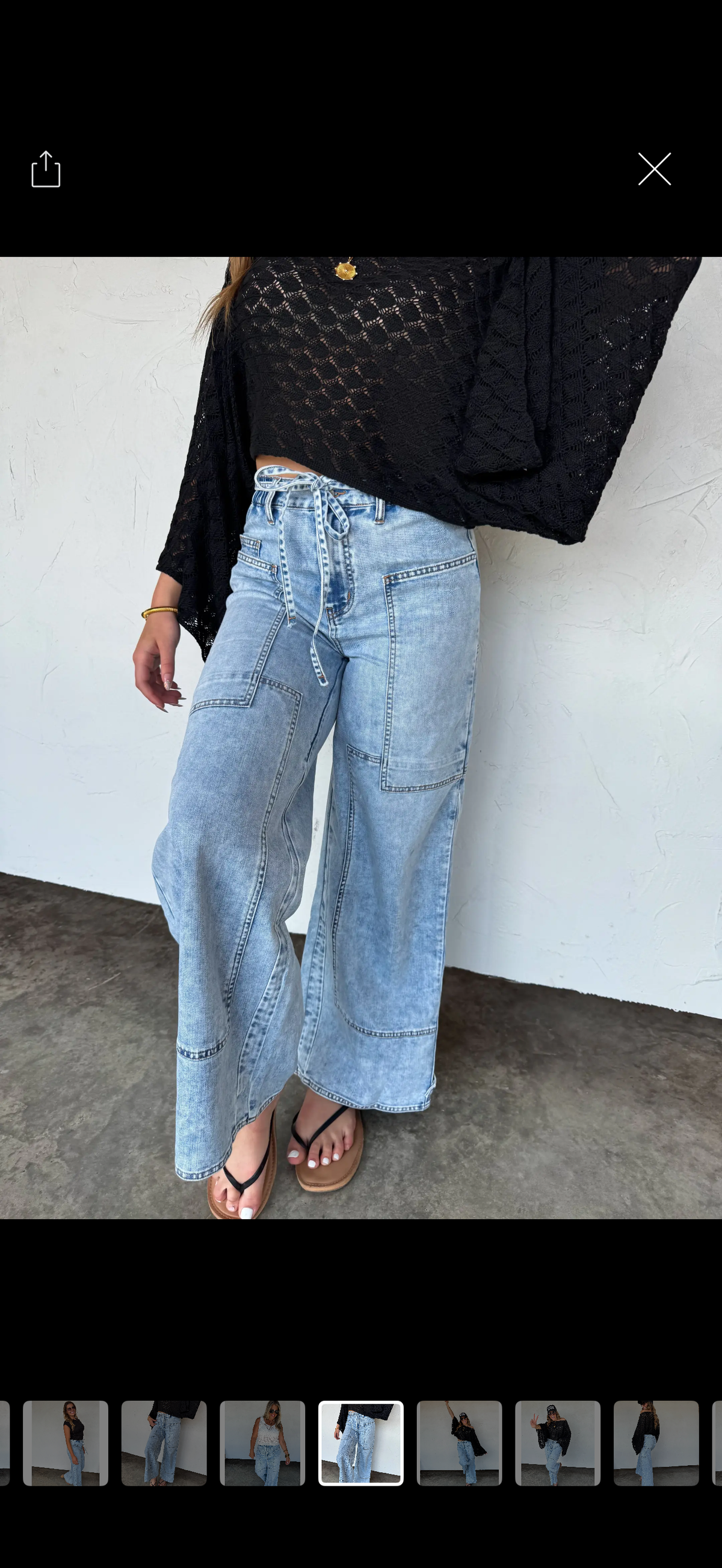 Born Cute Tie Waist Jeans
