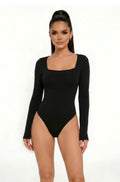 Long Sleeve Ribbed Bodysuit