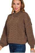 Cozy Knit Mock Neck Sweater