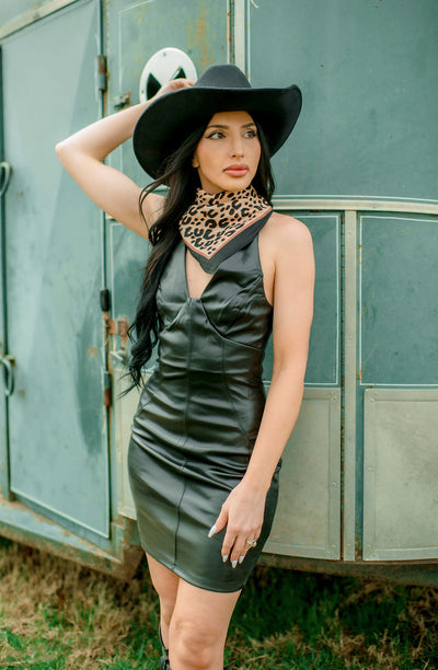Hot & Unbothered Halter Dress
