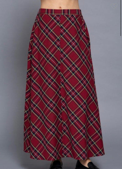 Plaid About You Skirt