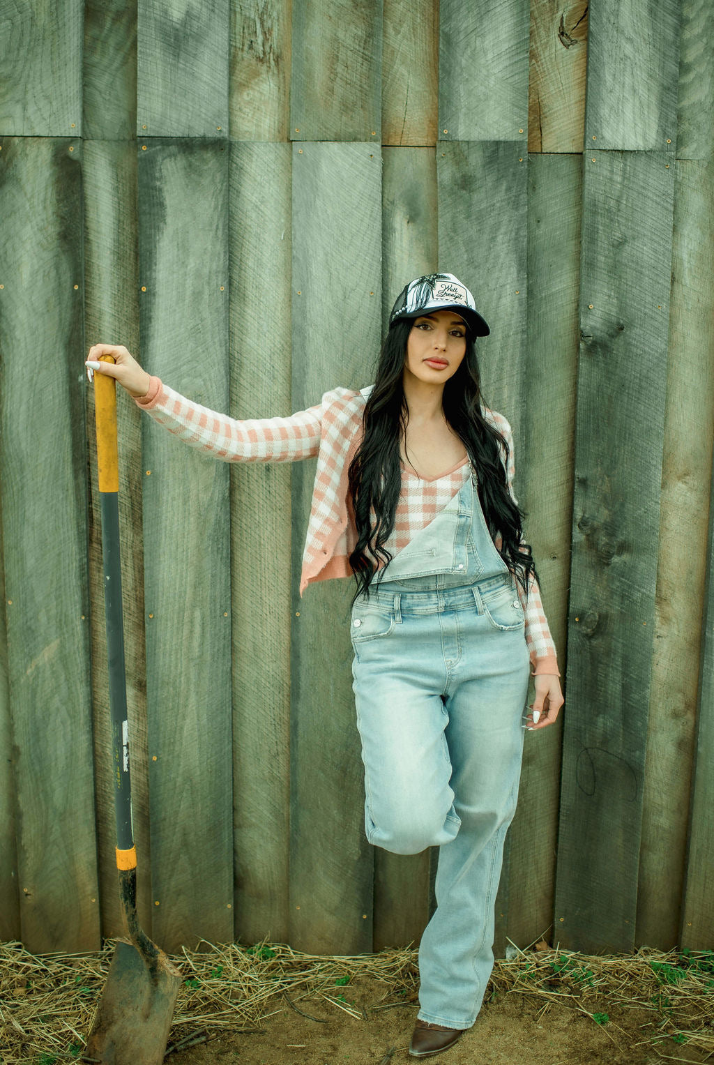 Zinnia Denim Wide Leg Overall