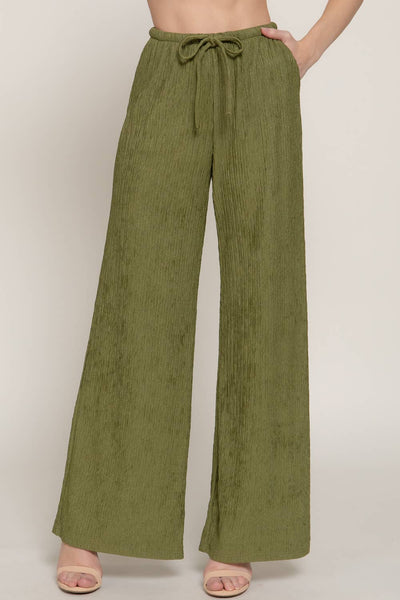 Crinkle Knit Pants