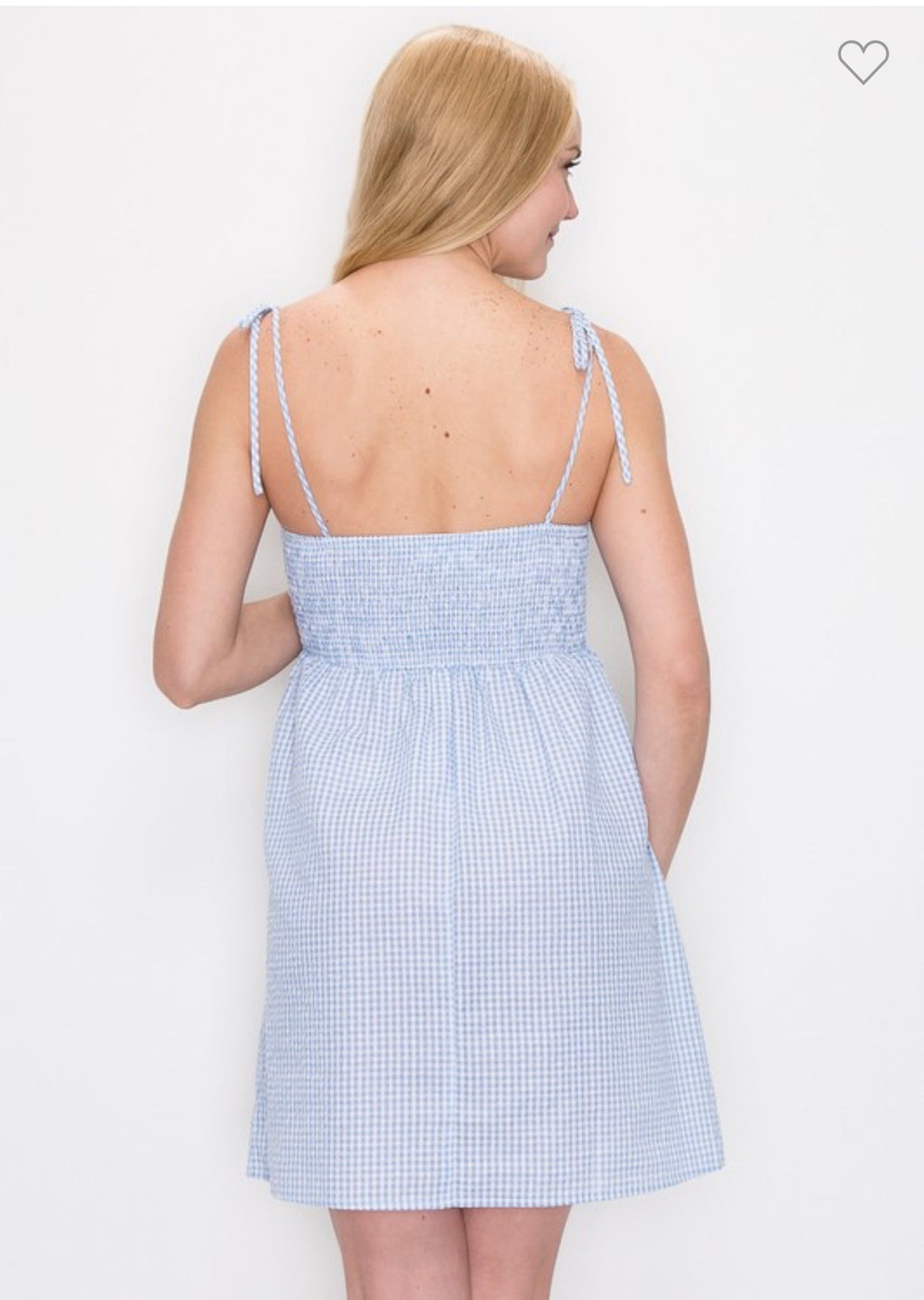 Garden Gingham Mini Dress