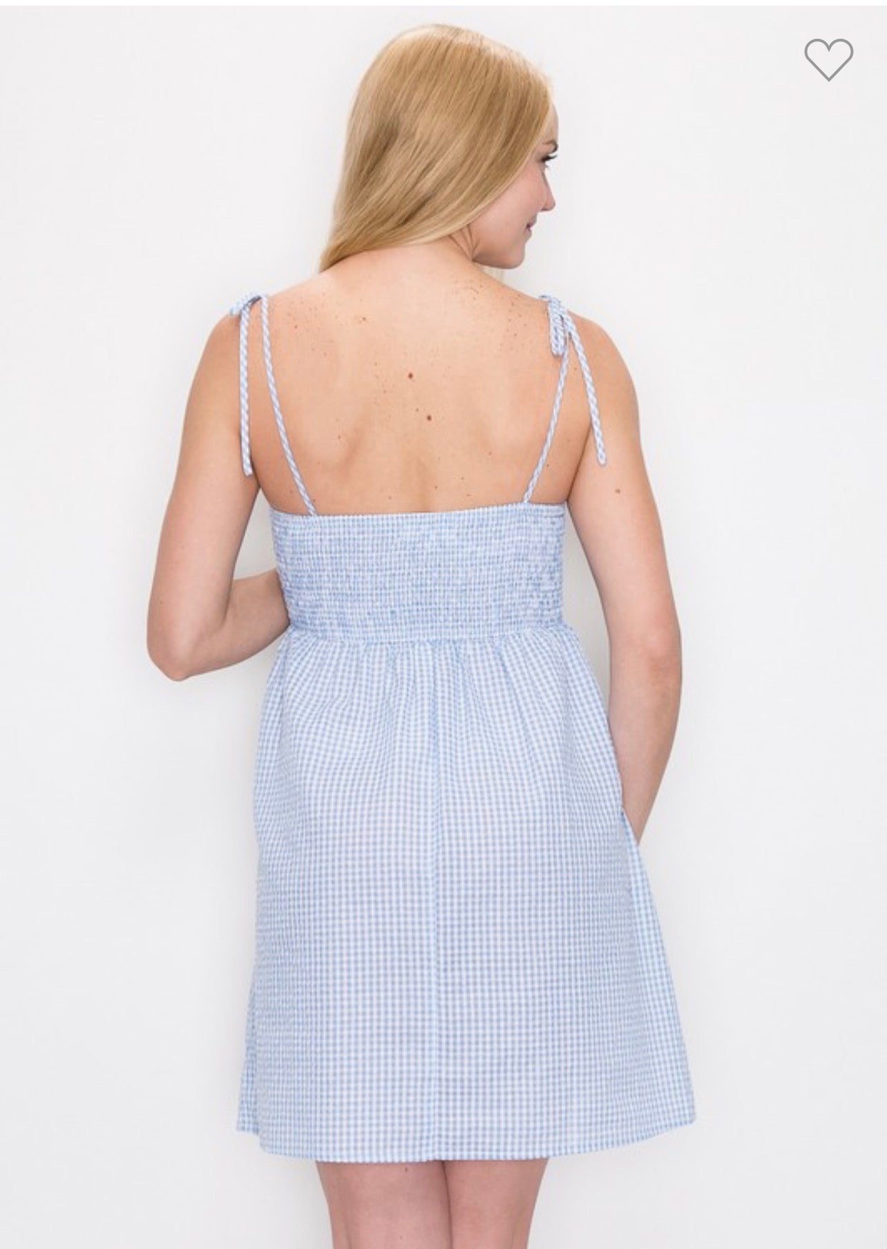 Garden Gingham Mini Dress