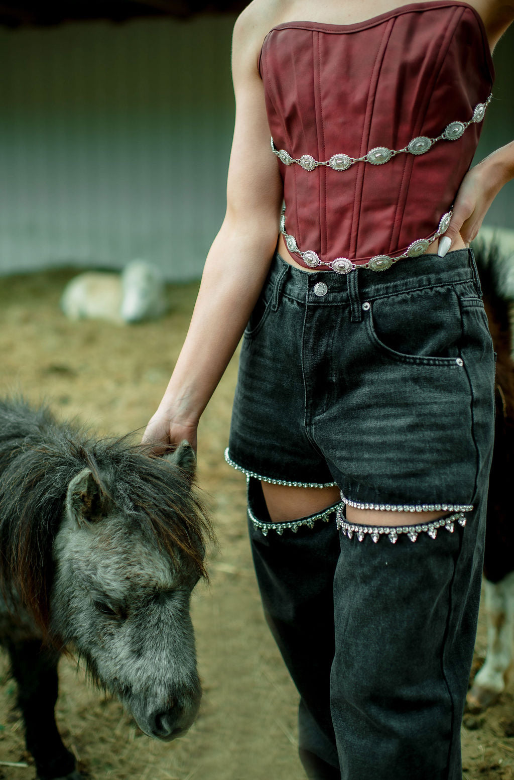 Sahara Pearl Mid-Rise Jeans