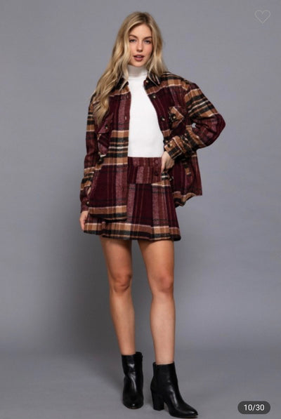 Cabin Crush Plaid Skort