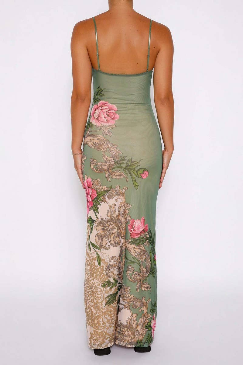 Olivia Satin Maxi Dress
