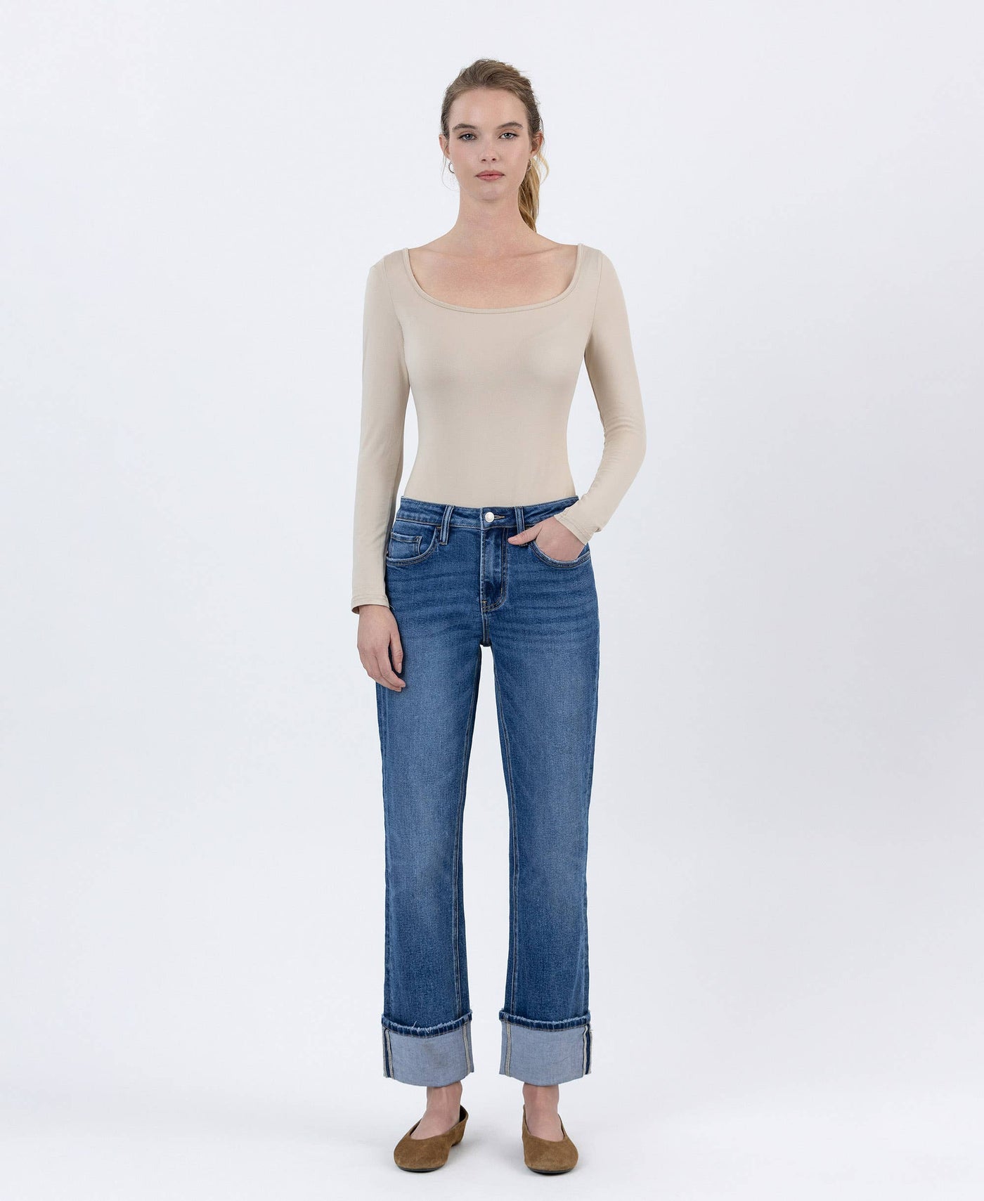 Worth the Wait Cuffed Jeans