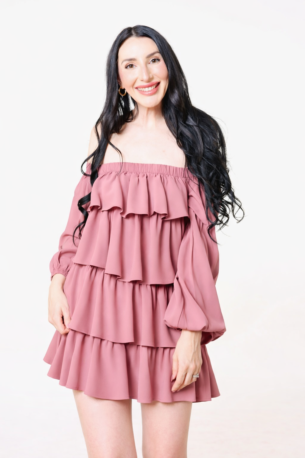 Boho Blossom Mini Dress