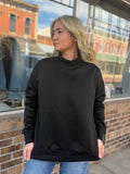 Mock Long Sleeve Sweatshirt