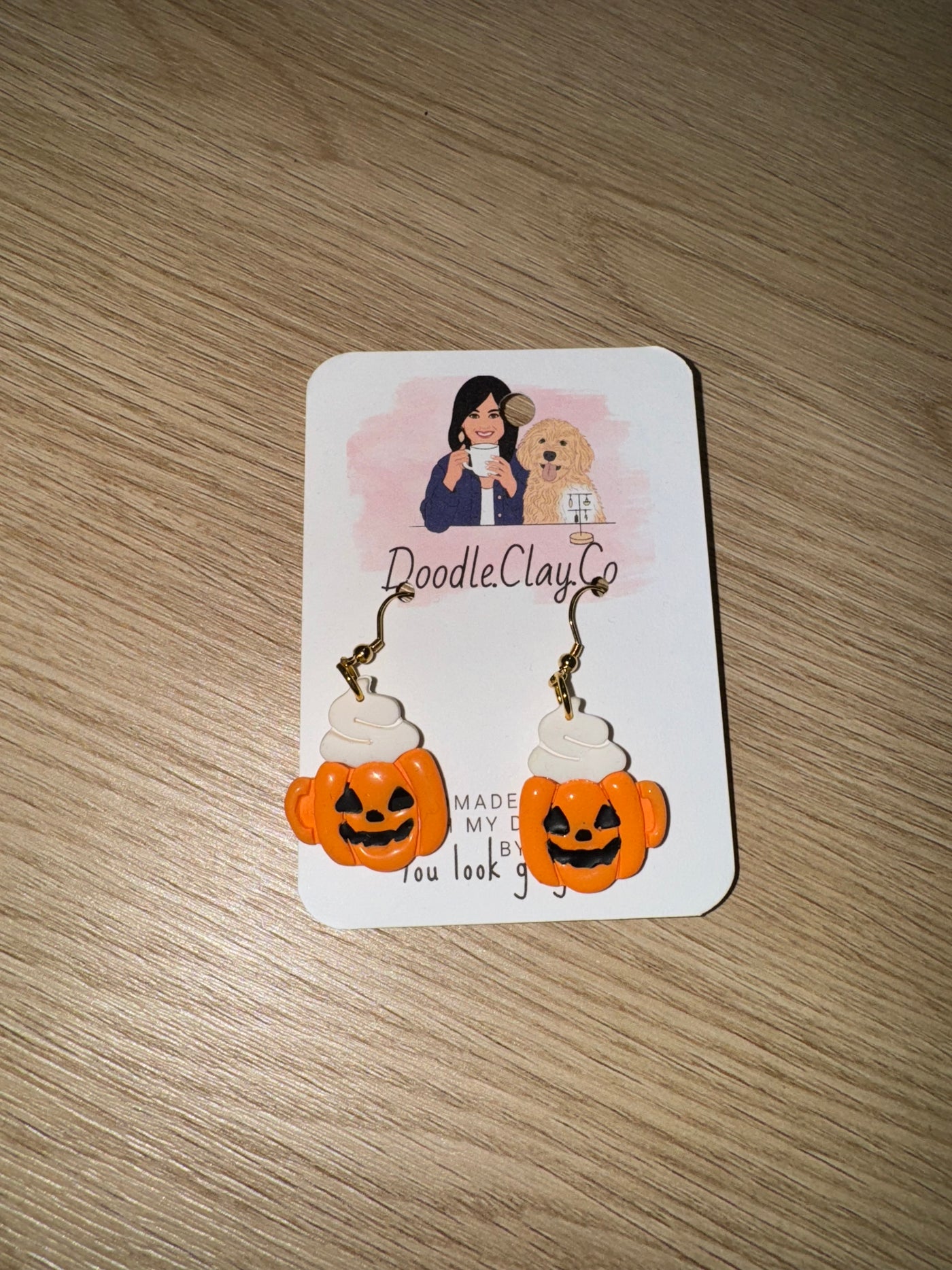 Pumpkin Coffee Earring