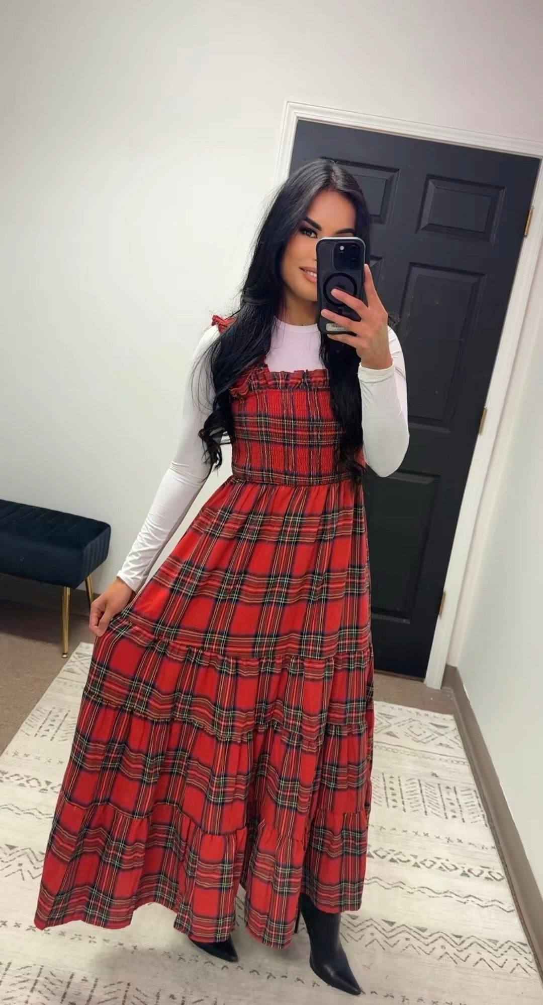 Merry in Plaid Dress