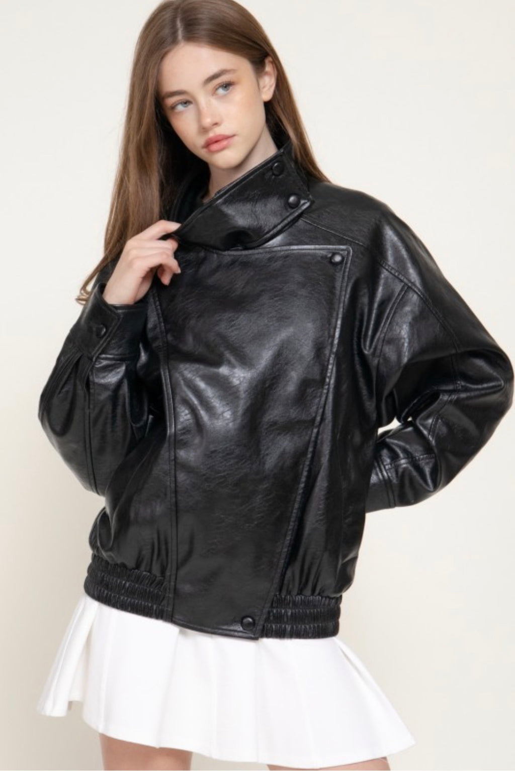 On the Edge Faux Leather Jacket