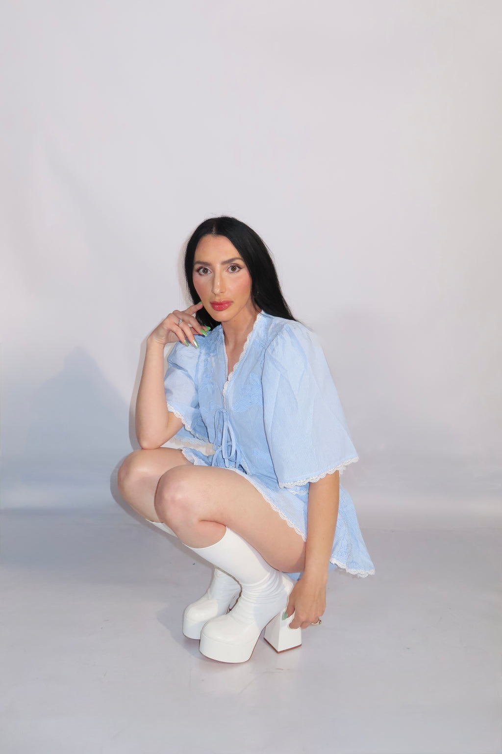 Blue Belle Skort Set