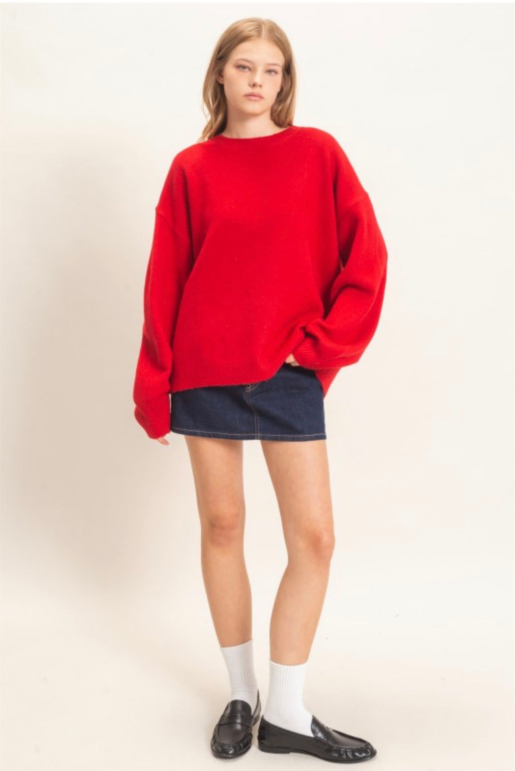 Holiday Open Back Sweater with Organza Bows