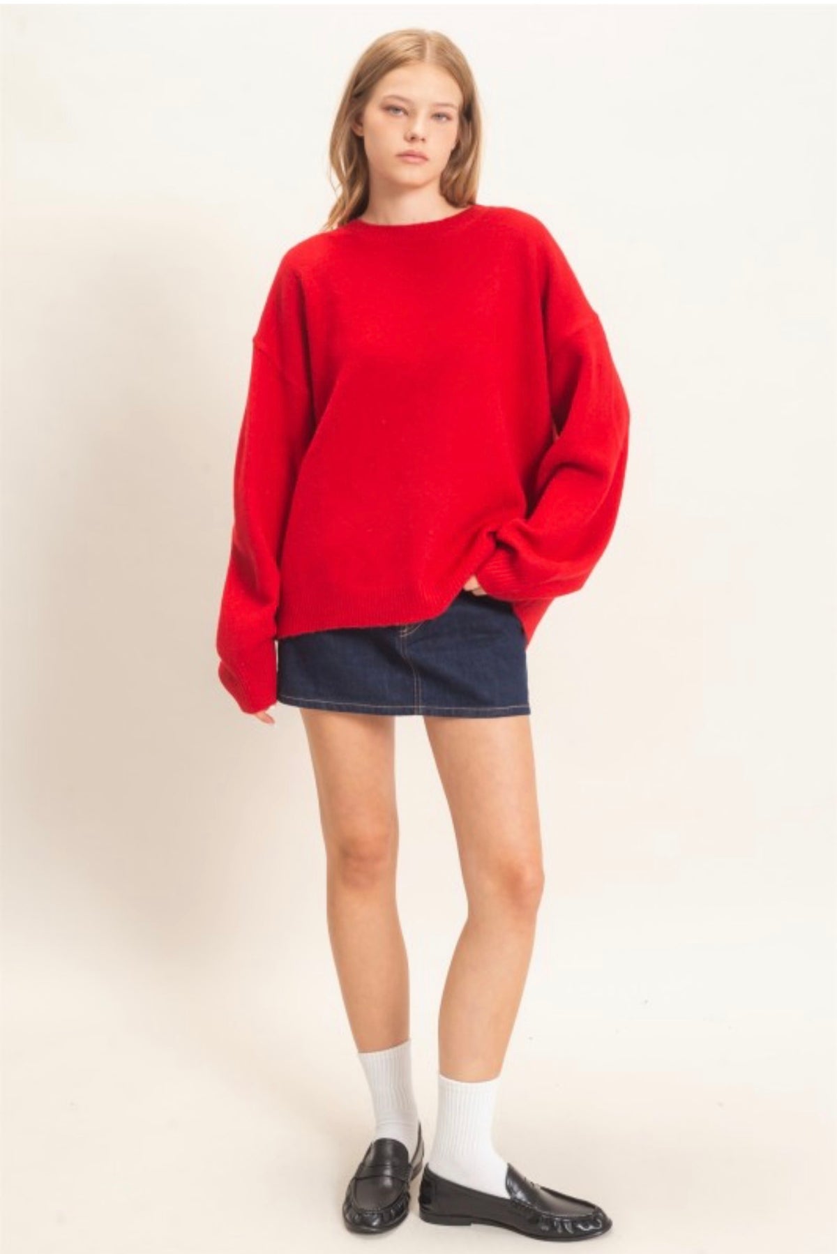 Holiday Open Back Sweater with Organza Bows
