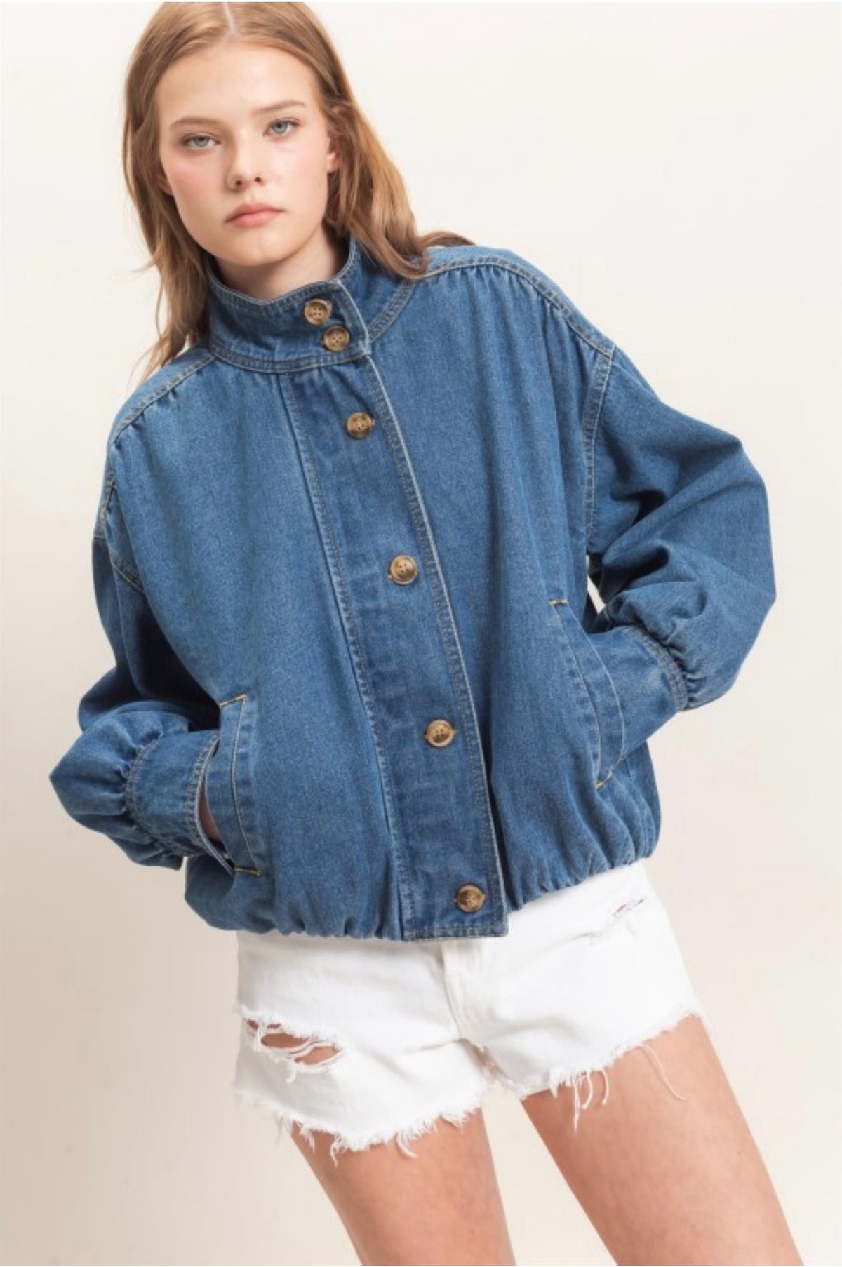 Midwest Denim Bomber Jacket