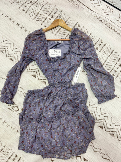 Ruffled Ditsy Dress