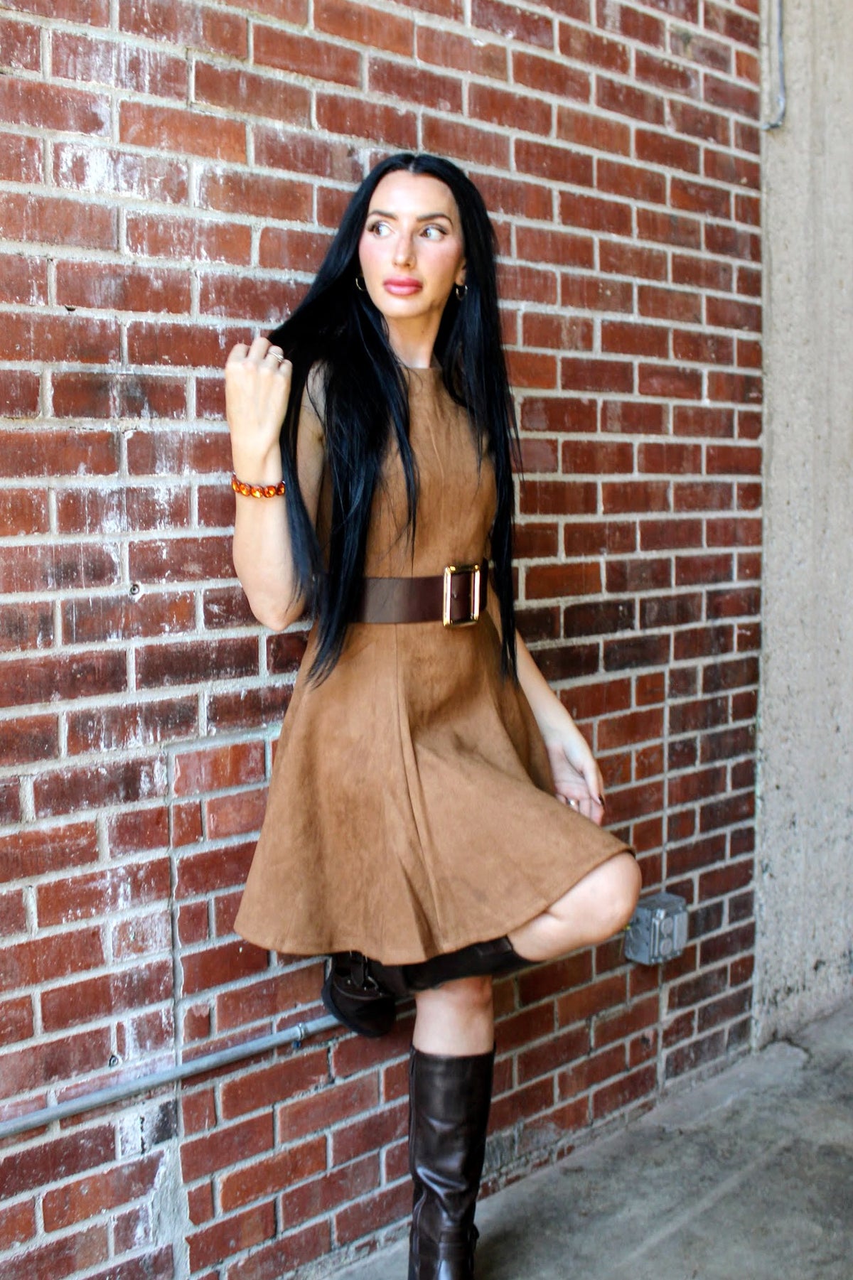 Cinnamon & Chic Suede Mini Dress