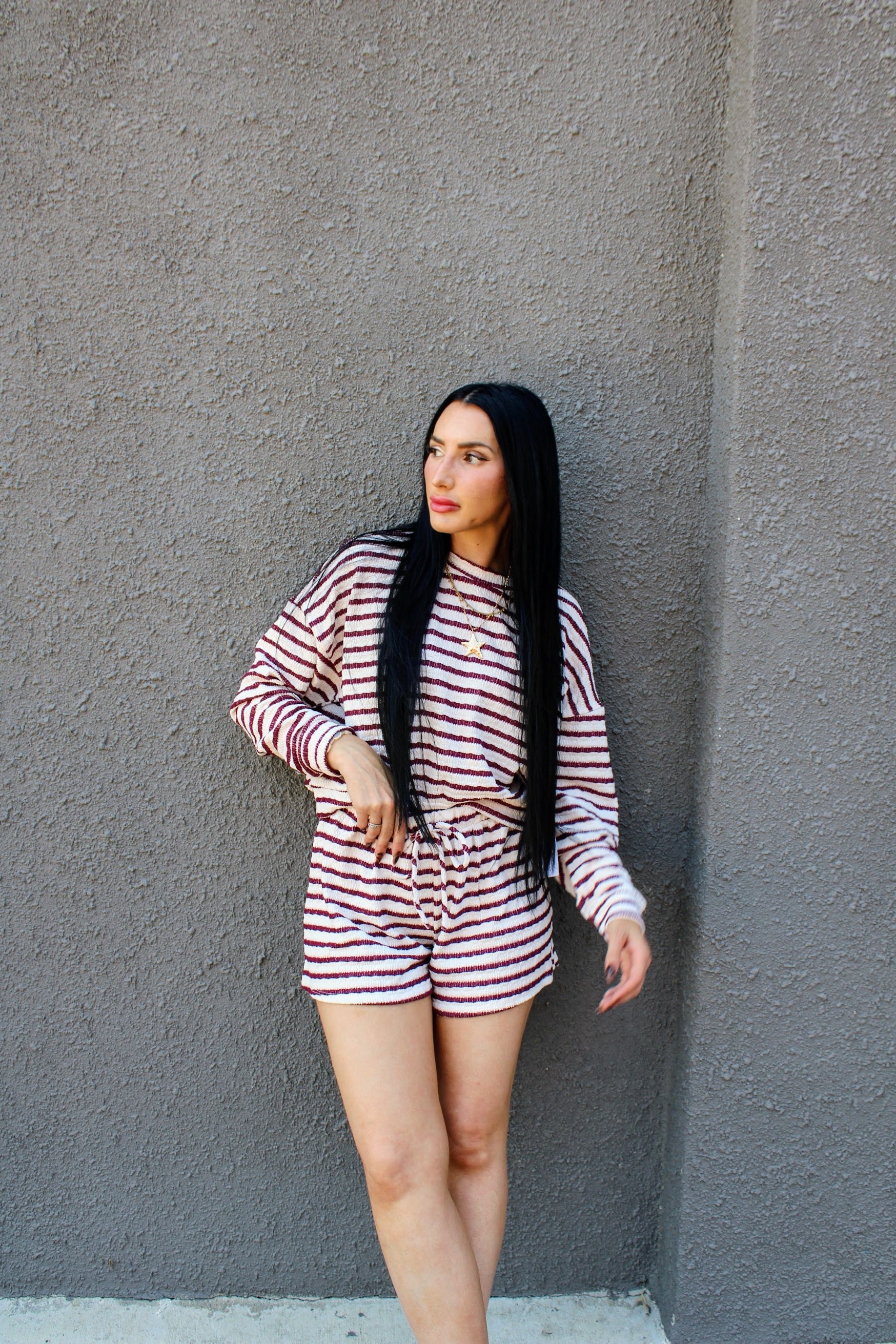 Cozy Striped Lounge Set