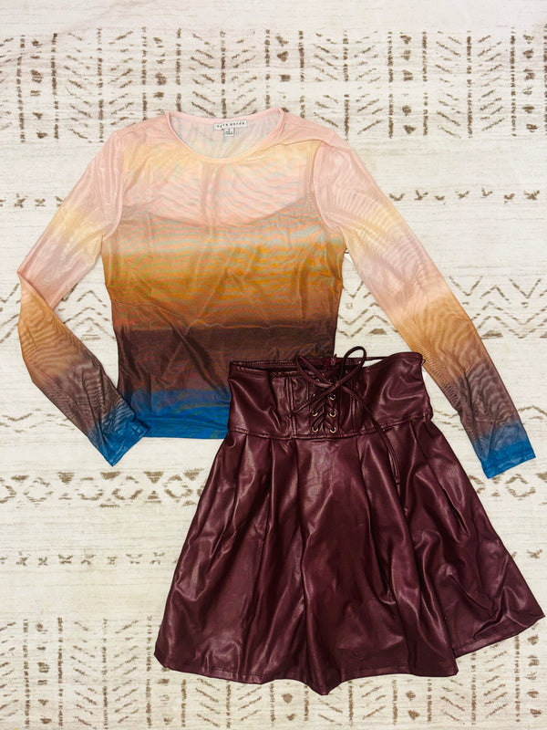 Midnight Mesh Top