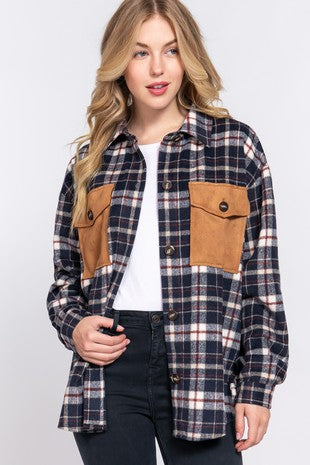 Flannel By The Fireside Shacket