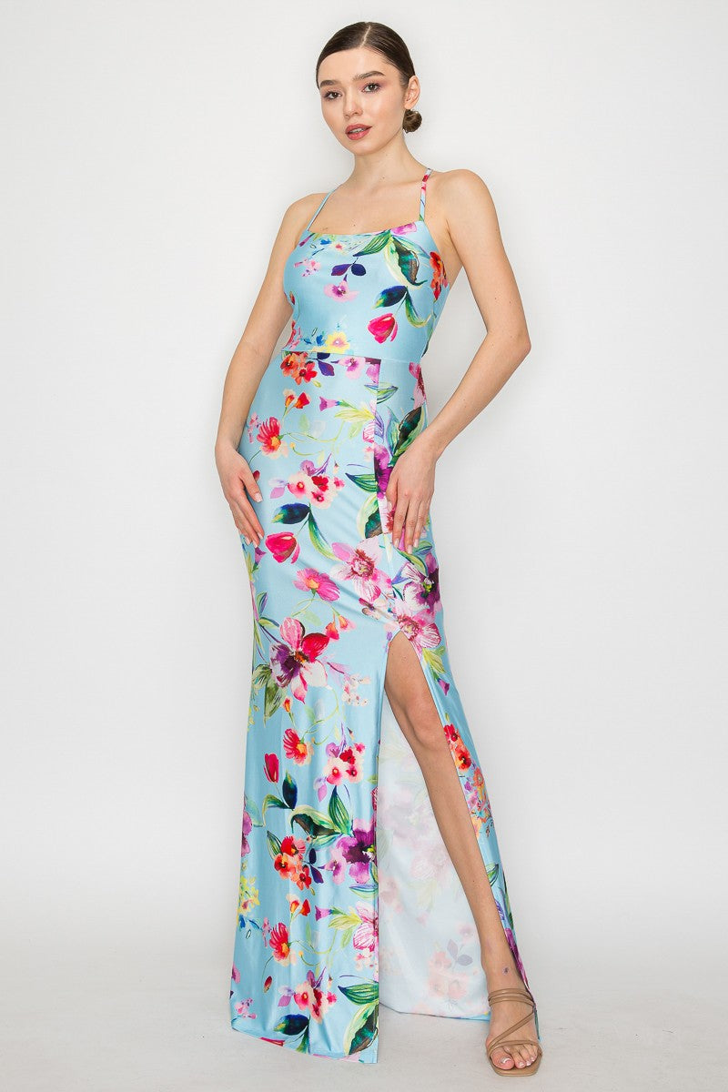 Back Criss Cross Maxi Dress