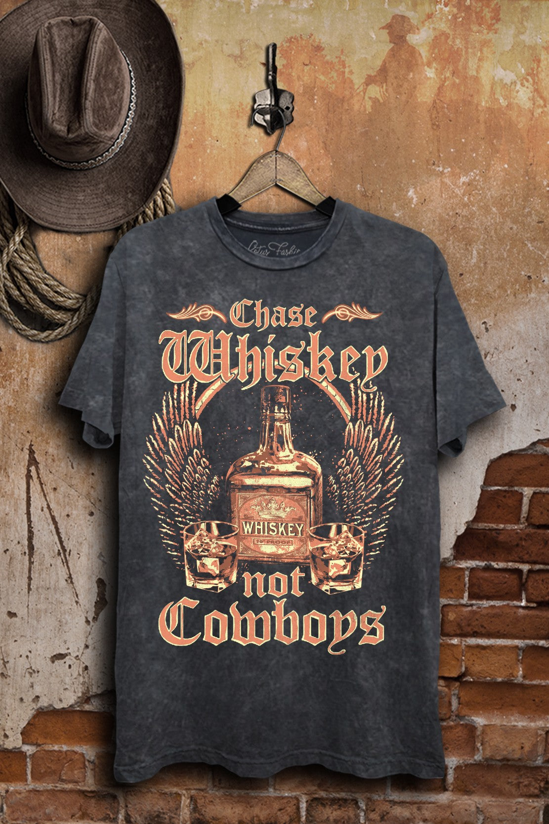 Chase Whiskey Not Cowboys Graphic Tee