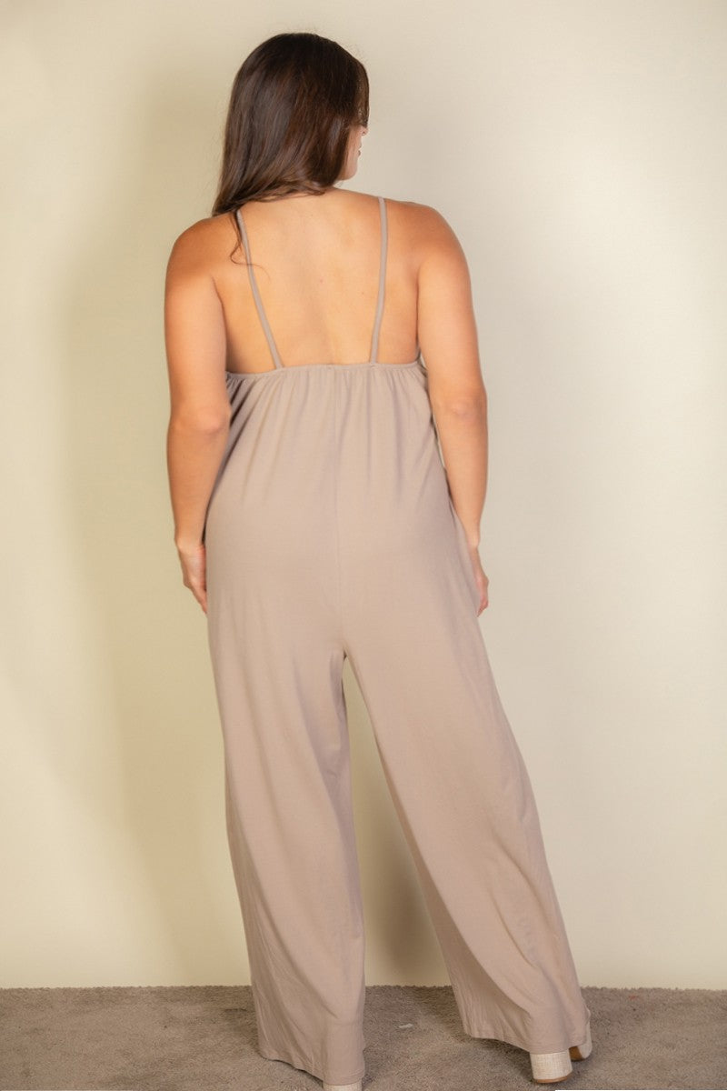 Jasmine Curvy Wide Leg Jumpsuit