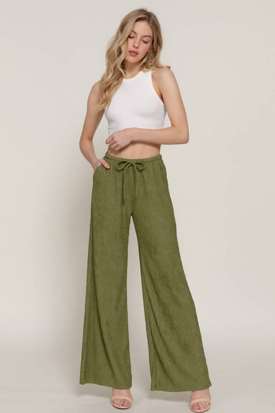 Crinkle Knit Pants