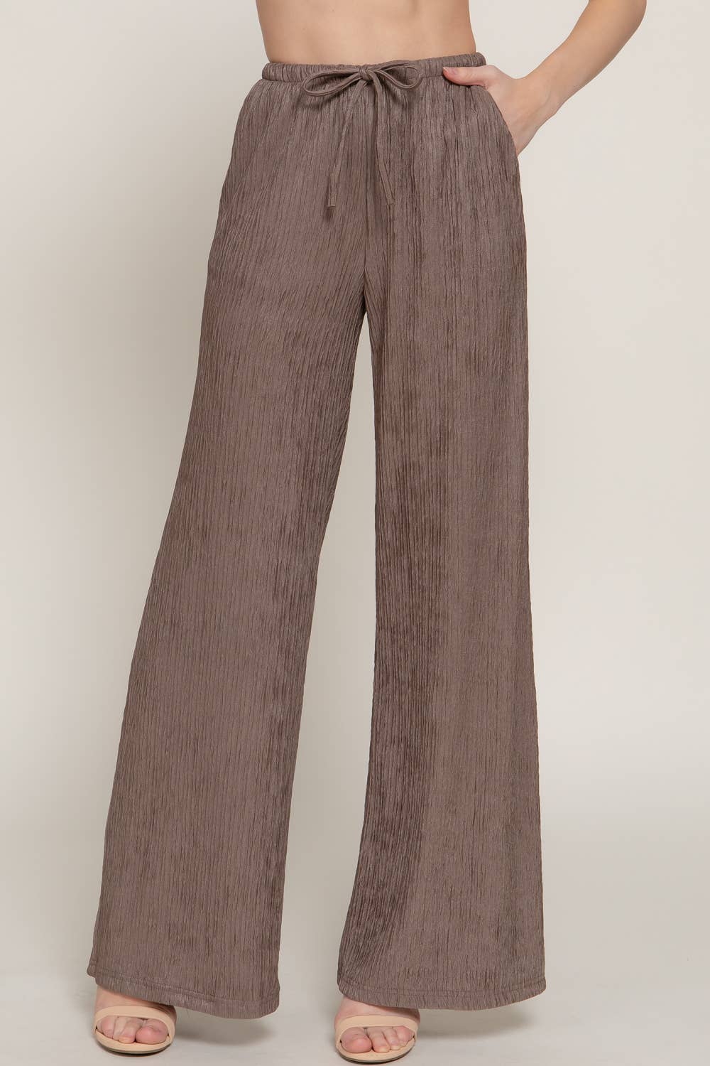 Crinkle Knit Pants
