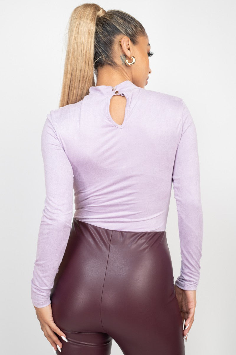Lilac Velvet Bodysuit