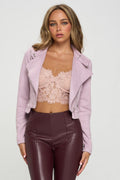 Clueless Crop Biker Jacket
